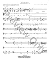 Danger Zone piano sheet music cover